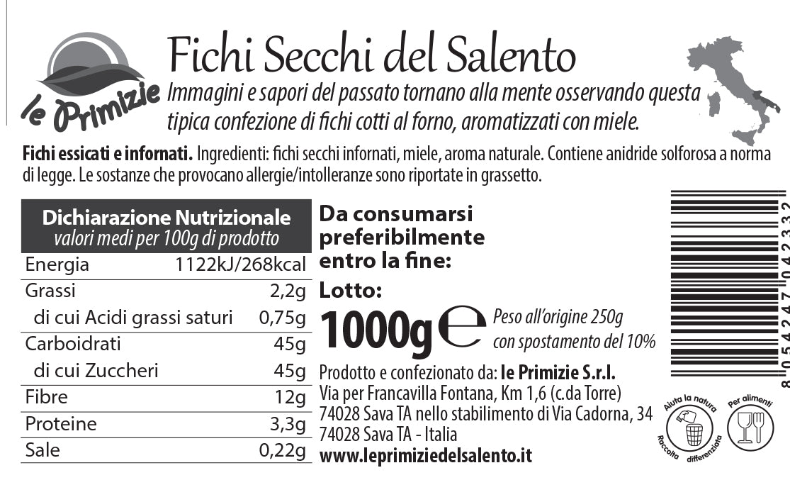 Baked Dried Figs - coupled - 1Kg Bucket