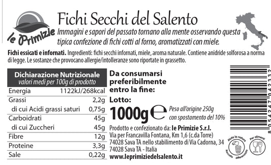 Baked Dried Figs - coupled - 1Kg Bucket